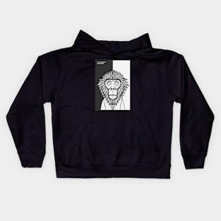 Black Shanked Douc Langur Monkey Kids Hoodie